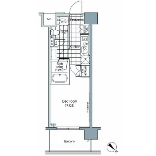 パークハビオ赤坂の間取図