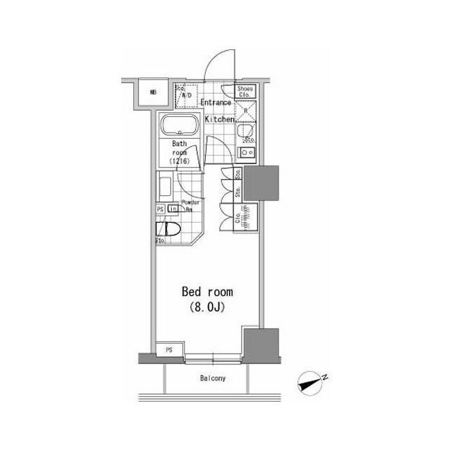 パークハビオ新橋の間取図