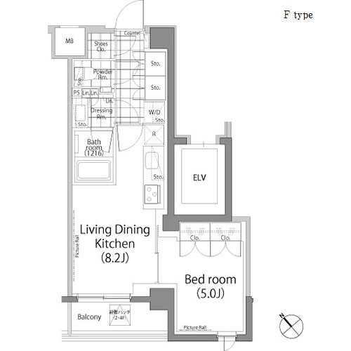 パークハビオ中目黒の間取図