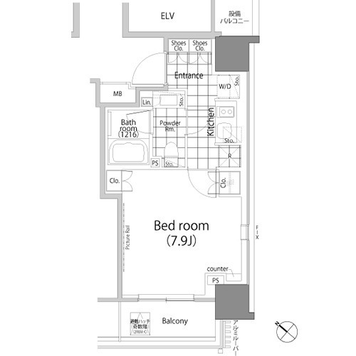 パークハビオ赤坂タワーの間取図