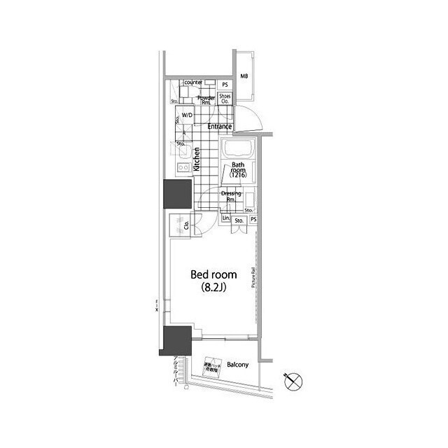 パークハビオ赤坂タワーの間取図