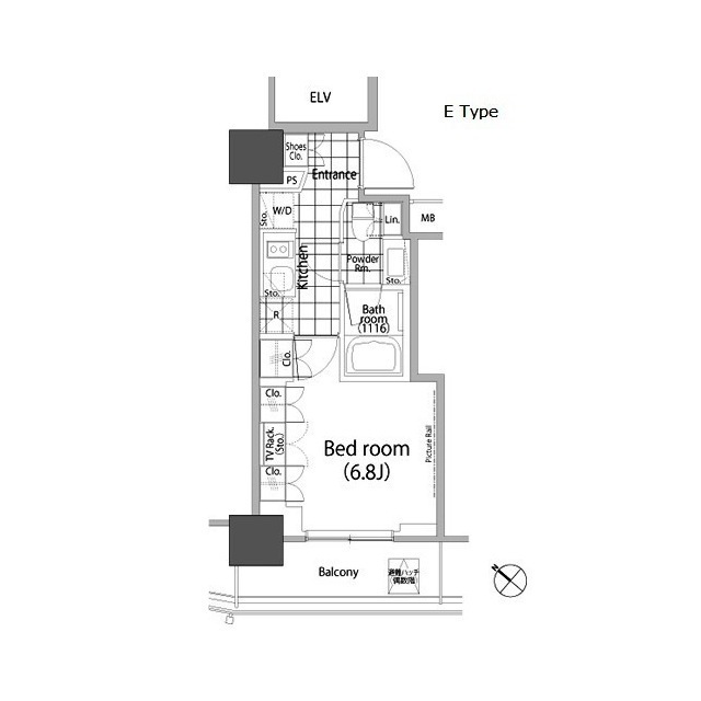 パークハビオ赤坂タワーの間取図