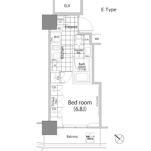 パークハビオ赤坂タワーの間取図