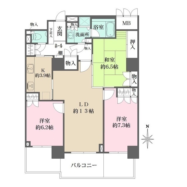 ゲートシティ大崎サウスパークタワーの間取図