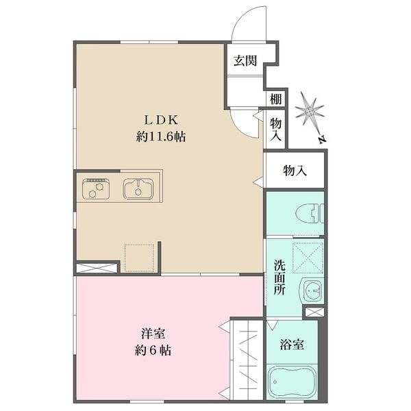 セントラル萩中の間取図