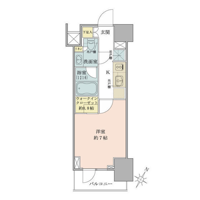 ザ・パークワンズ品川戸越の間取図