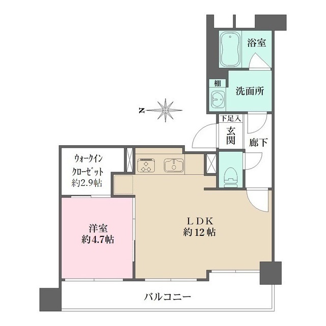 ファミール東麻布ベルファースの間取図