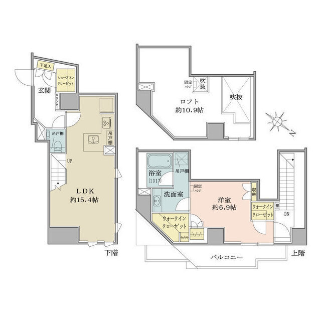 ザ・パークハビオ目黒フォートの間取図
