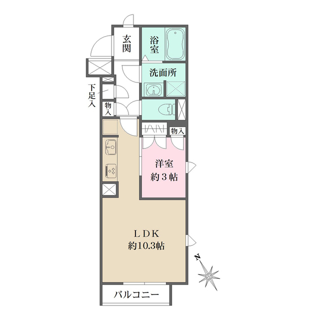 ベルフェリーク西小山の間取図