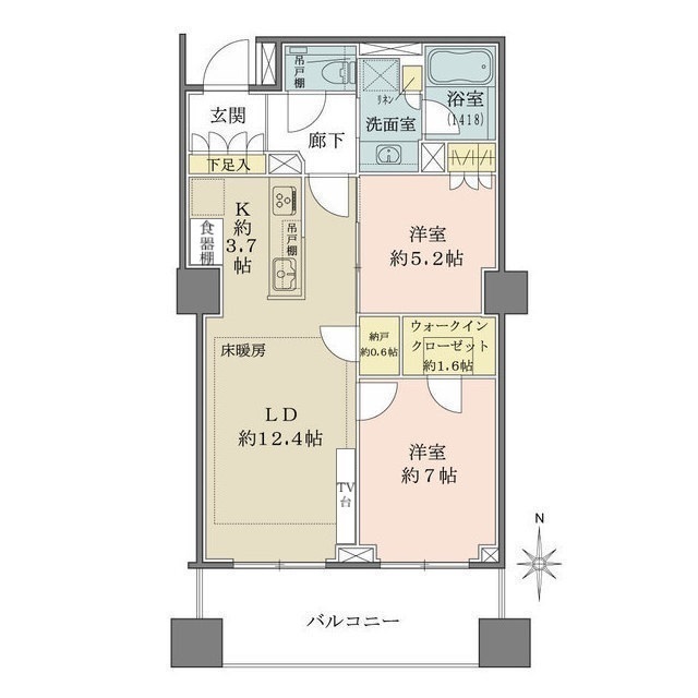 ザ・パークハウス恵比寿の間取図