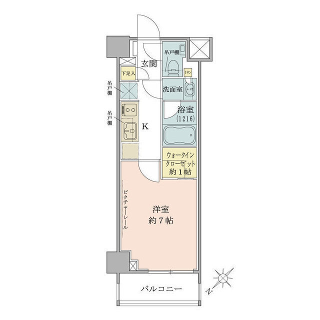 ザ・パークワンズ目黒不動前の間取図
