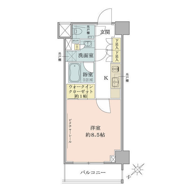 ザ・パークワンズ目黒不動前の間取図