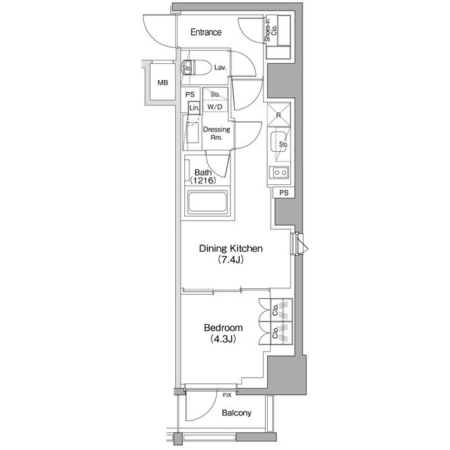 ザ・パークハビオ碑文谷の間取図
