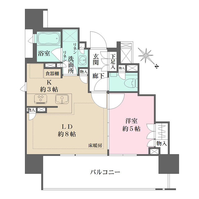 ザ・パークハウス大井町ゼームス坂の間取図