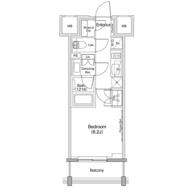 ザ・パークハビオ西大井の間取図