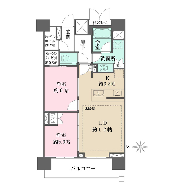 ザ・パークハウスアーバンス渋谷の間取図