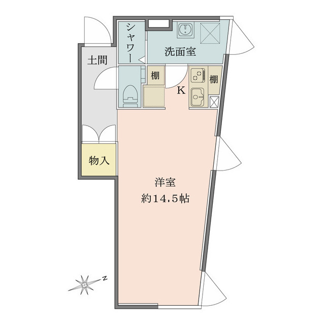 Ｓｏｌａｎａ　Ｔａｋａｎａｗａｄａｉの間取図