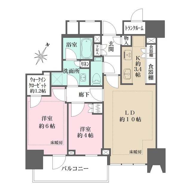 ザ・パークハウス高輪タワーの間取図