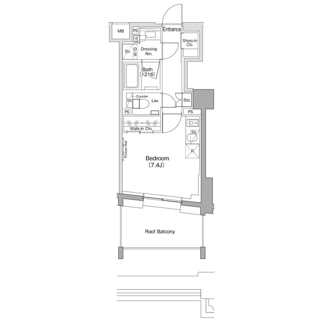 ザ・パークハビオ目黒桜邸の間取図