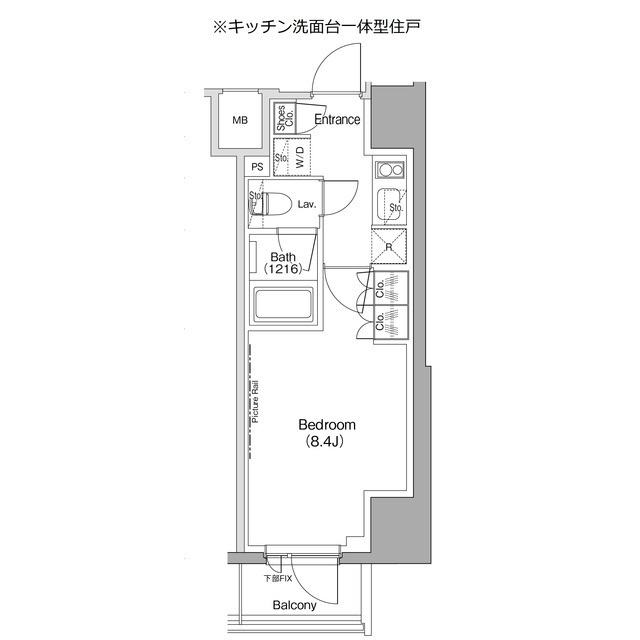ザ・パークハビオ五反田の間取図