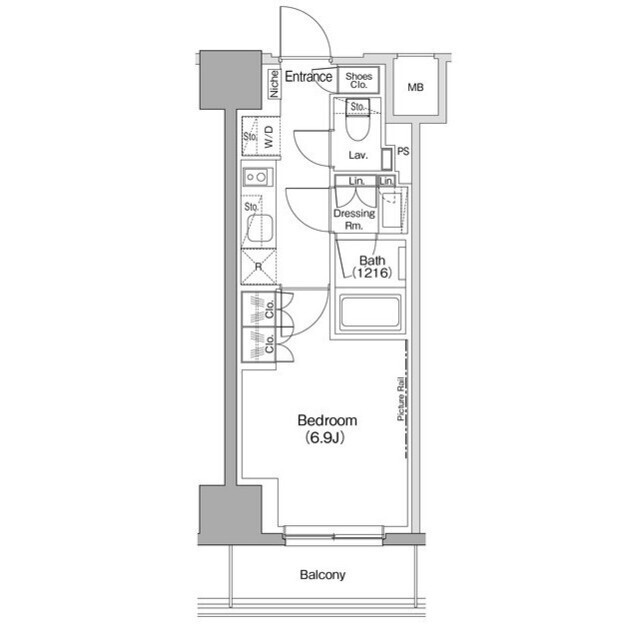 ザ・パークハビオ五反田の間取図