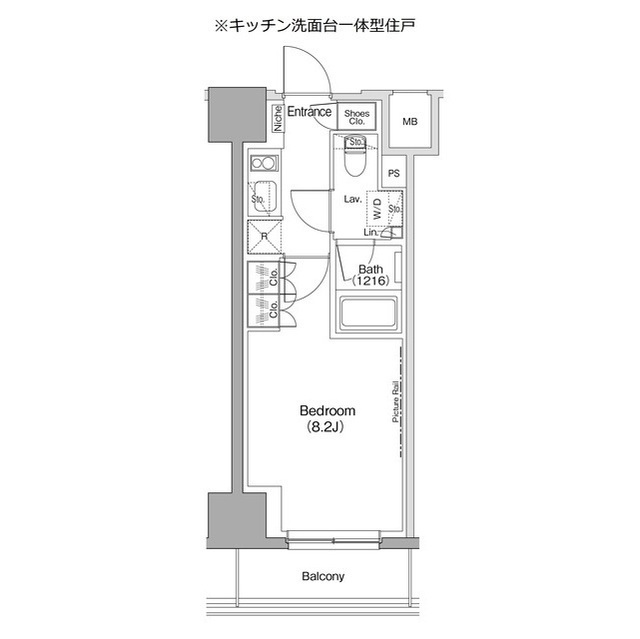 ザ・パークハビオ五反田の間取図