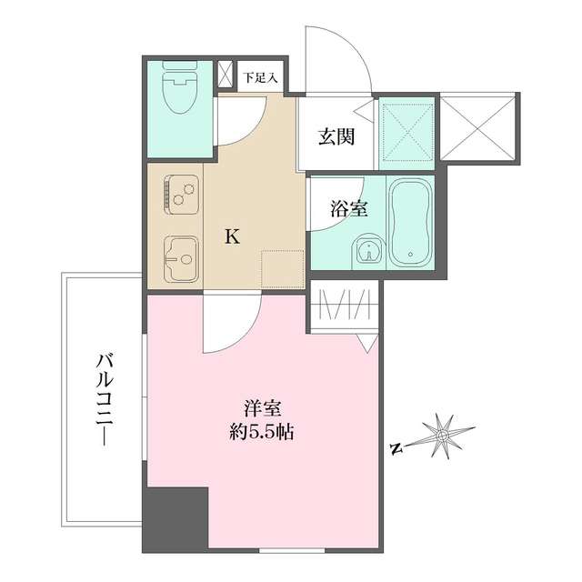 クレアシオン六本木の間取図