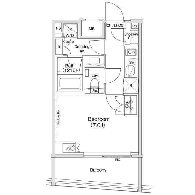 ザ・パークハビオ渋谷クロスの間取図