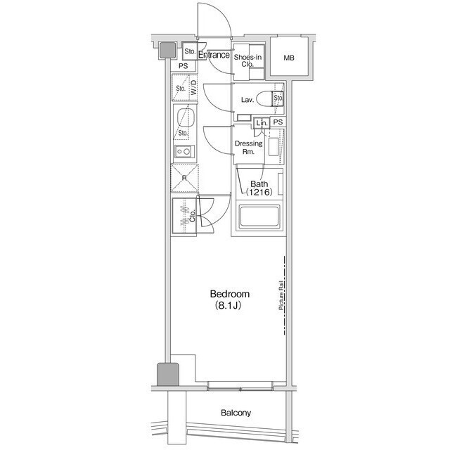 ザ・パークハビオ渋谷クロスの間取図