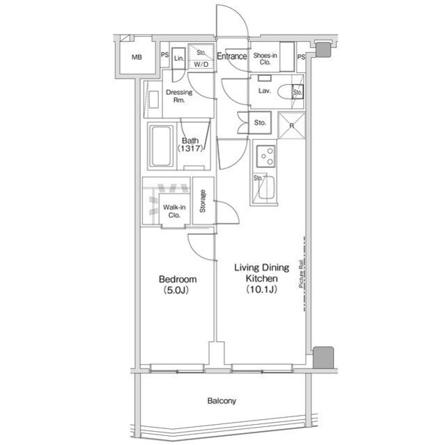 ザ・パークハビオ渋谷クロスの間取図