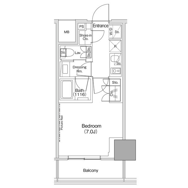 ザ・パークハビオ荏原中延駅前の間取図