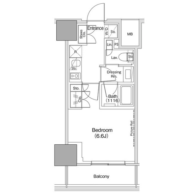 ザ・パークハビオ荏原中延駅前の間取図