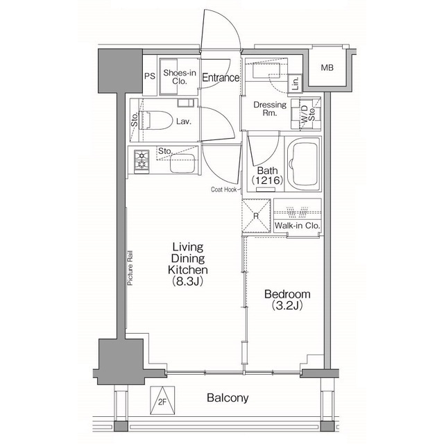 ザ・パークハビオSOHO南青山の間取図