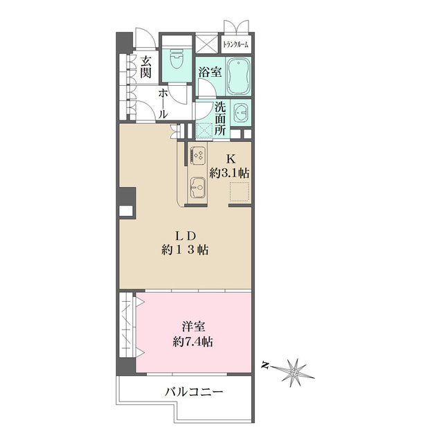 グレース長者丸の間取図