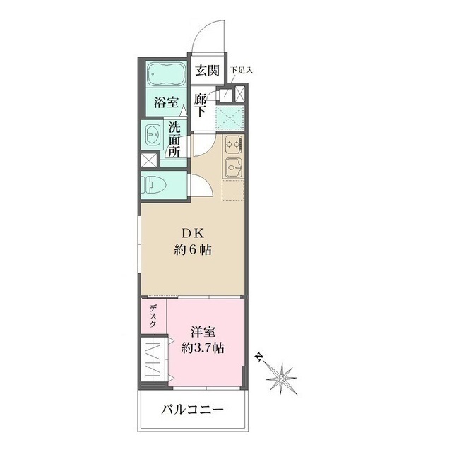 ＷＨＡＲＦ西馬込の間取図