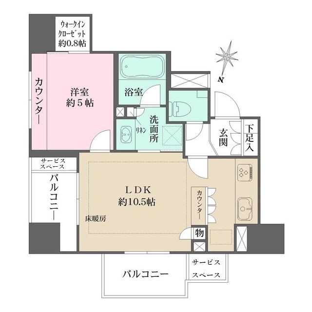 ＢＥＬＩＳＴＡ品川戸越公園の間取図