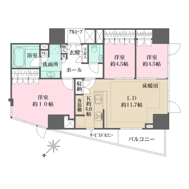 ウェリス高輪の間取図