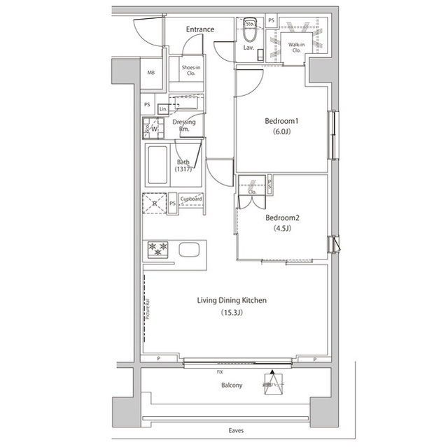 ザ・パークハビオ目黒プレイスの間取図