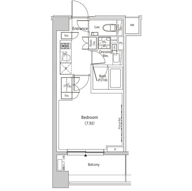 ザ・パークハビオ目黒プレイスの間取図