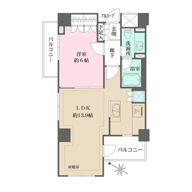 ジェイパーク目黒ＩＶの間取図
