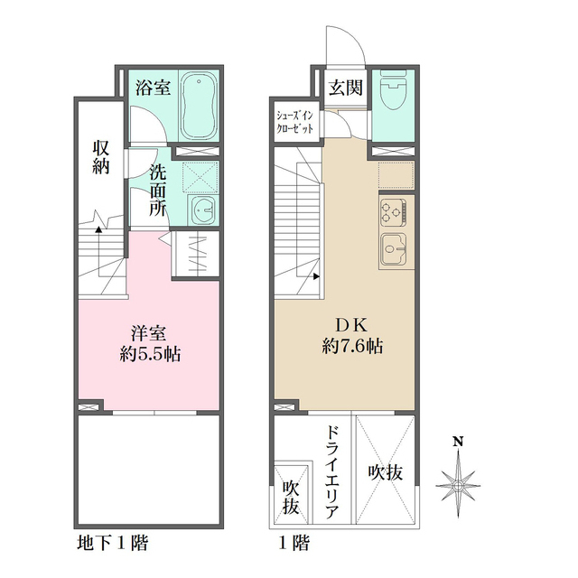 Ｌａ　Ｐｅｒｌａ　Ｊｉｙｕｇａｏｋａの間取図