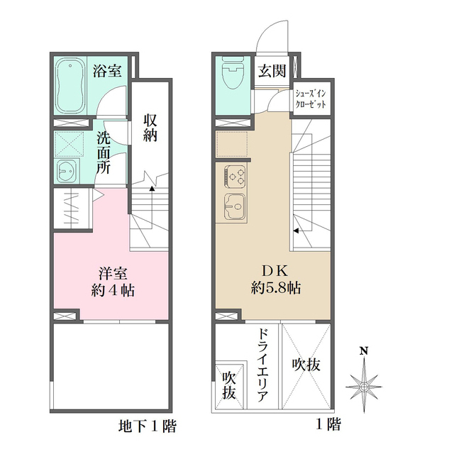Ｌａ　Ｐｅｒｌａ　Ｊｉｙｕｇａｏｋａの間取図