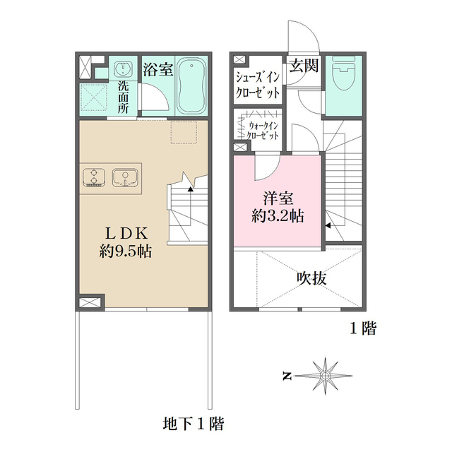Ｌａ　Ｐｅｒｌａ　Ｊｉｙｕｇａｏｋａの間取図