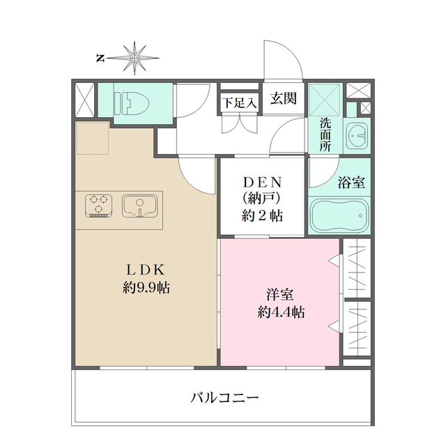 Ｌａ　Ｐｅｒｌａ　Ｊｉｙｕｇａｏｋａの間取図