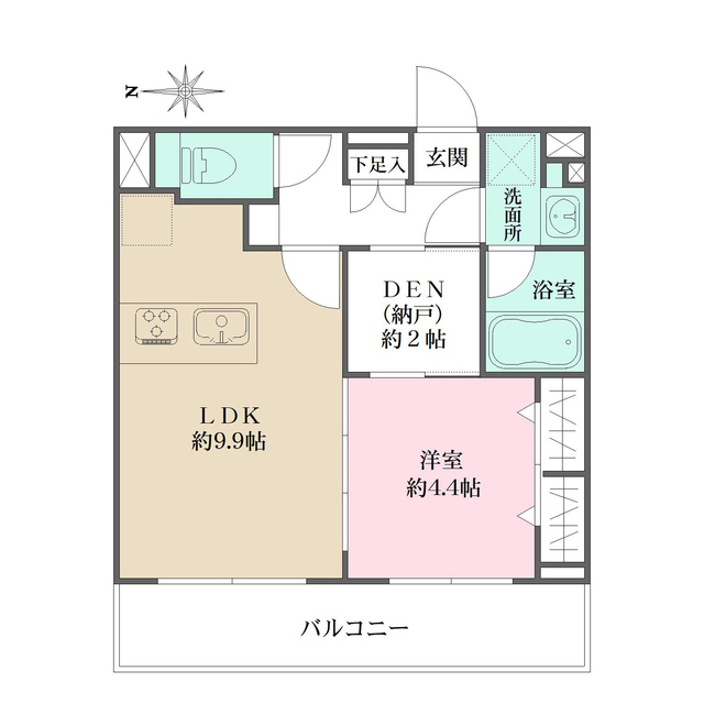 Ｌａ　Ｐｅｒｌａ　Ｊｉｙｕｇａｏｋａの間取図