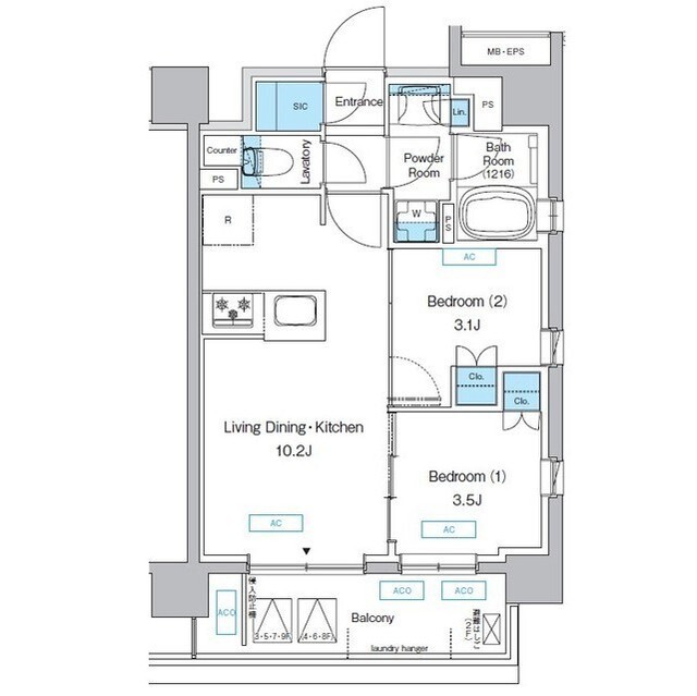 プレディアコート三軒茶屋の間取図