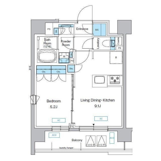 プレディアコート三軒茶屋の間取図
