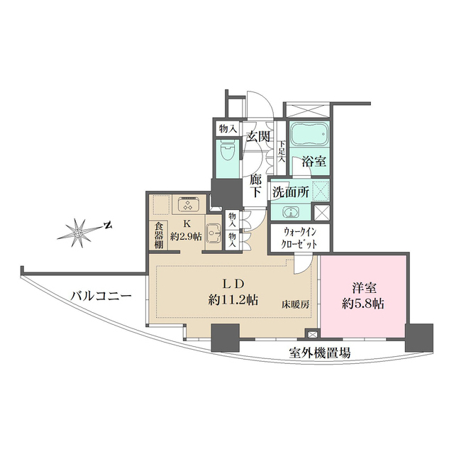 ドレッセ目黒インプレスタワーの間取図