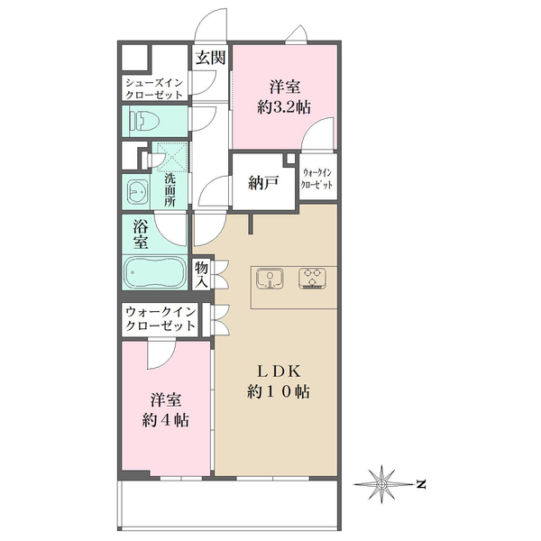 Ｌａ　Ｐｅｒｌａ　ＪｉｙｕｇａｏｋａＩＩの間取図