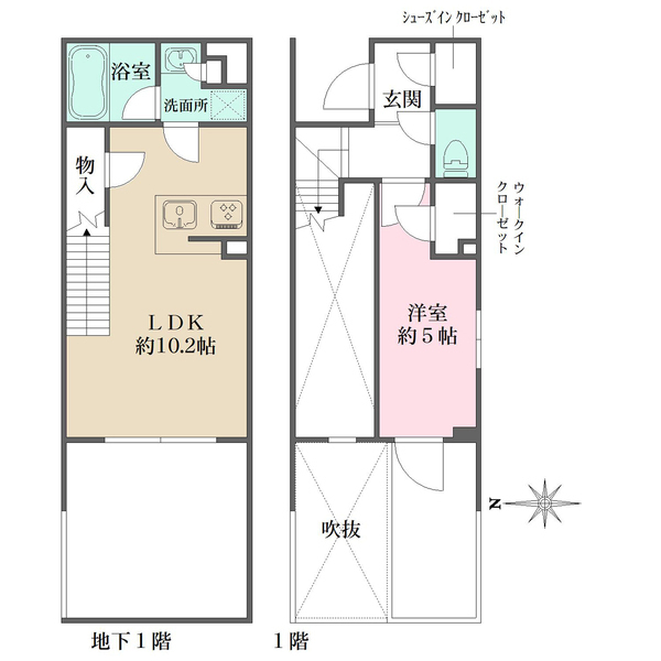 La Perla JiyugaokaIIの間取図